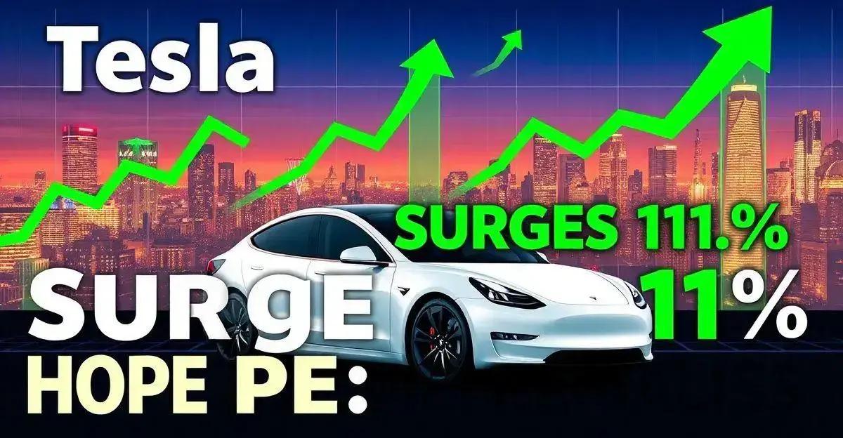 Leia mais sobre o artigo Futuros se recuperam após queda com alta de 11% da Tesla