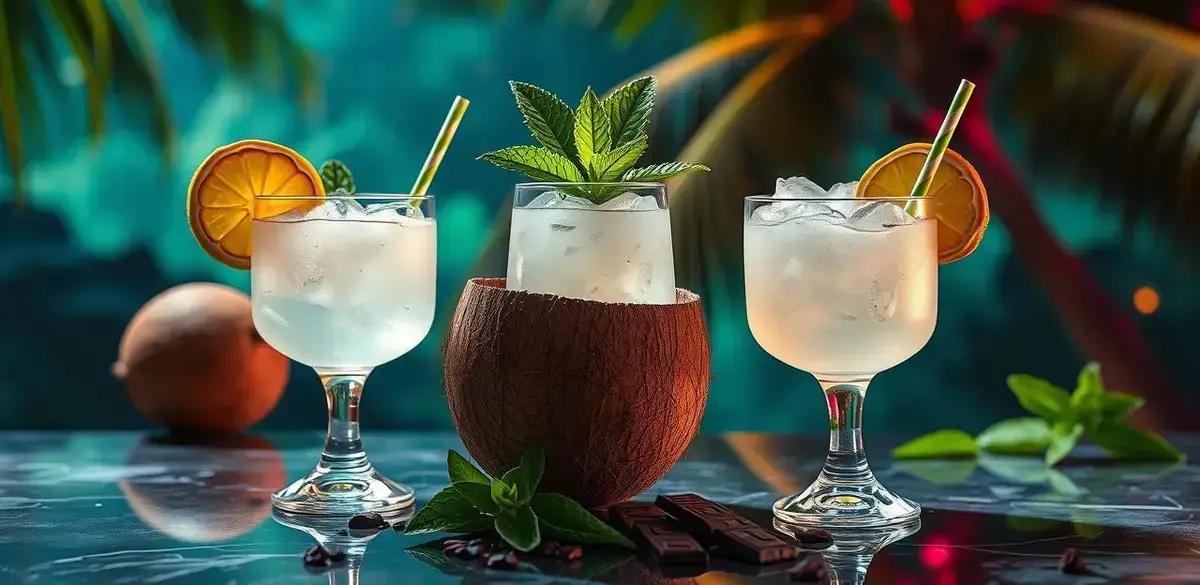 Dicas para Servir Água de Coco com Licor de Menta e Chocolate