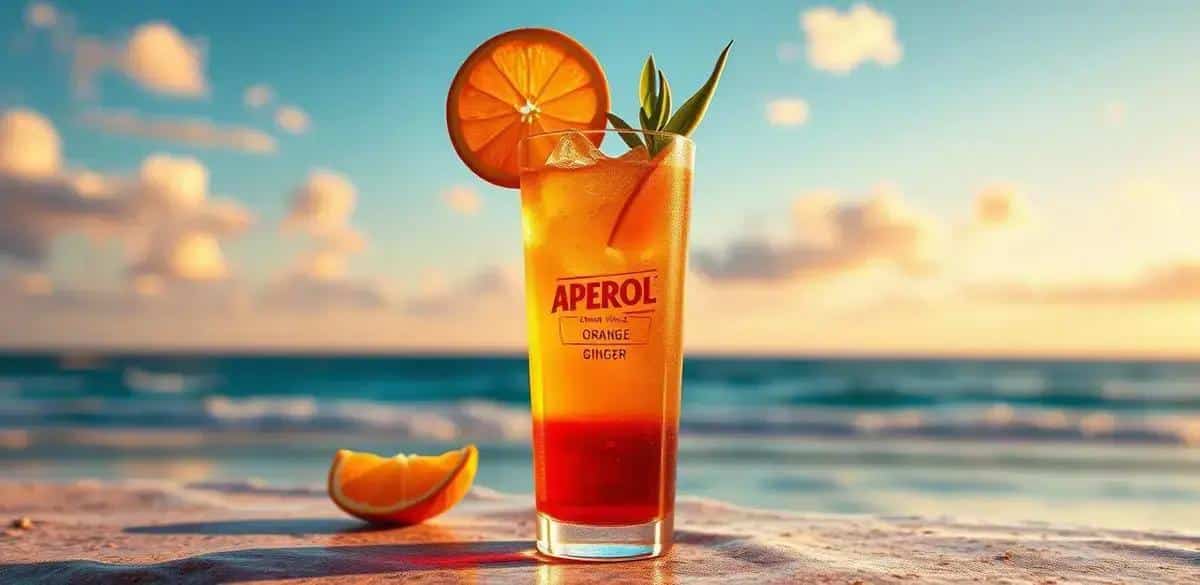 aperol com refrigerante de laranja e gengibre a combinacao refrescante