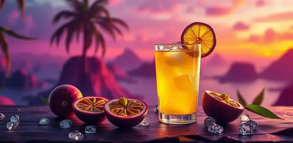 Método de Preparo da Caipirinha de Maracujá com Açúcar Mascavo
