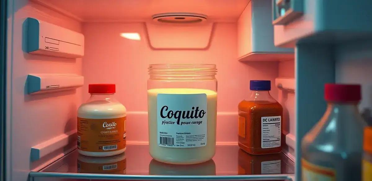 Conservação do Coquito com Licor de Café e Gengibre