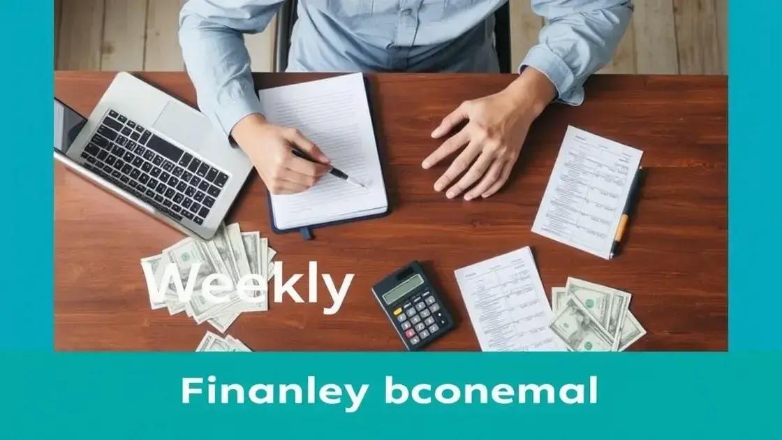 Rituais semanais de controle financeiro