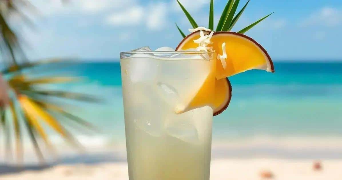 Leia mais sobre o artigo Água de Coco com Licor de Coco e Gengibre: A Bebida Refrescante que Você Precisa Conhecer