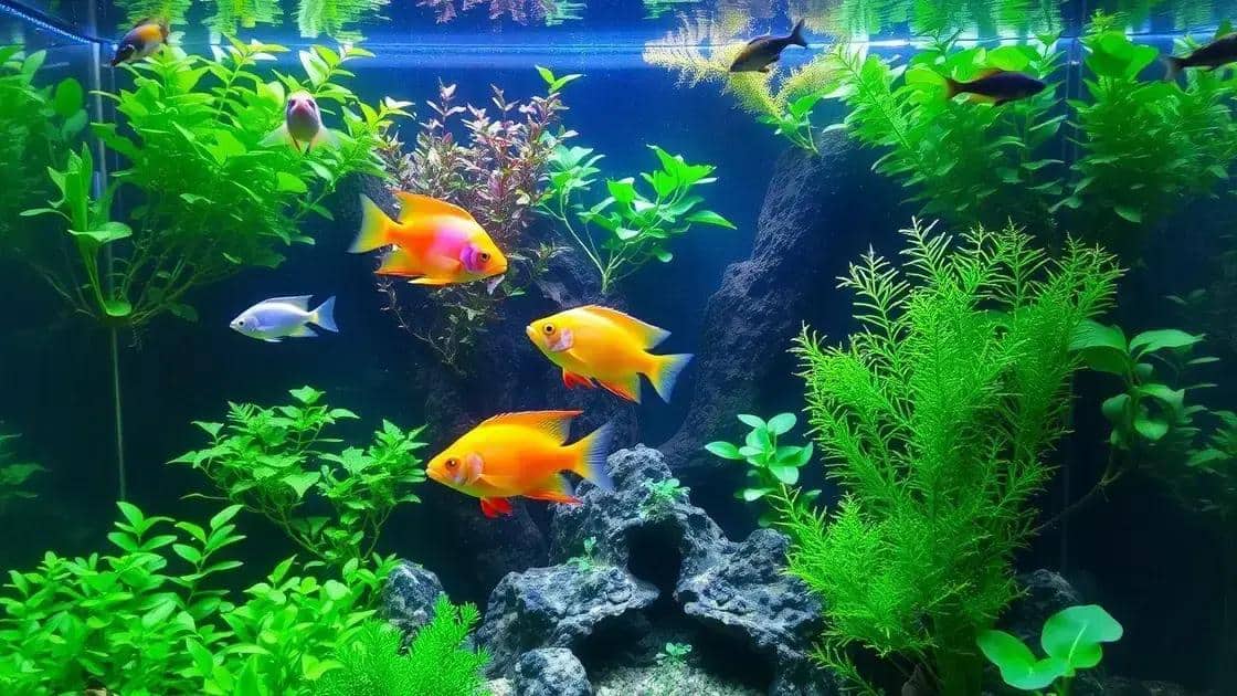 Harmonizando plantas aquáticas com peixes