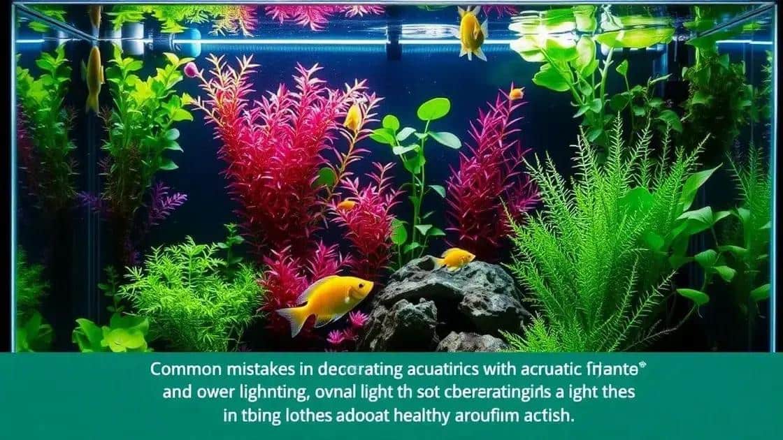 Erros comuns ao decorar com plantas aquáticas