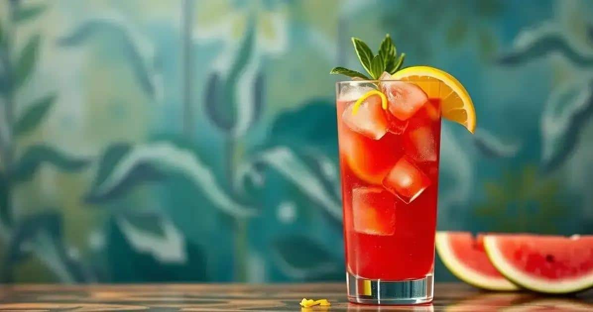 Leia mais sobre o artigo Cachaça com Melancia e Raspas de Limão Siciliano: Uma Refrescância Irresistível