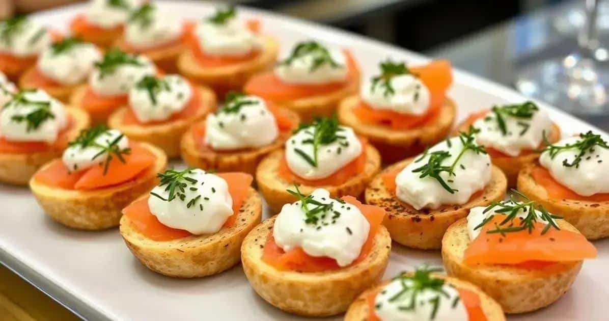 canape de salmao com creme de ricota uma delicia irresistivel para suas festas