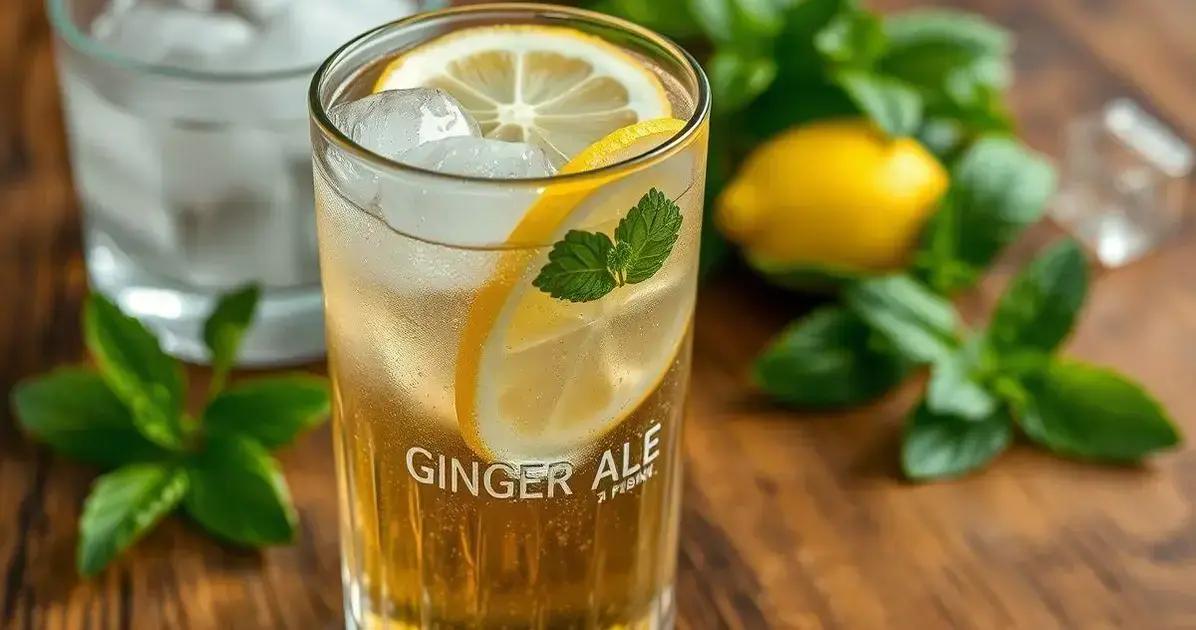 Ingredientes da Cerveja com Refrigerante de Gengibre e Limão