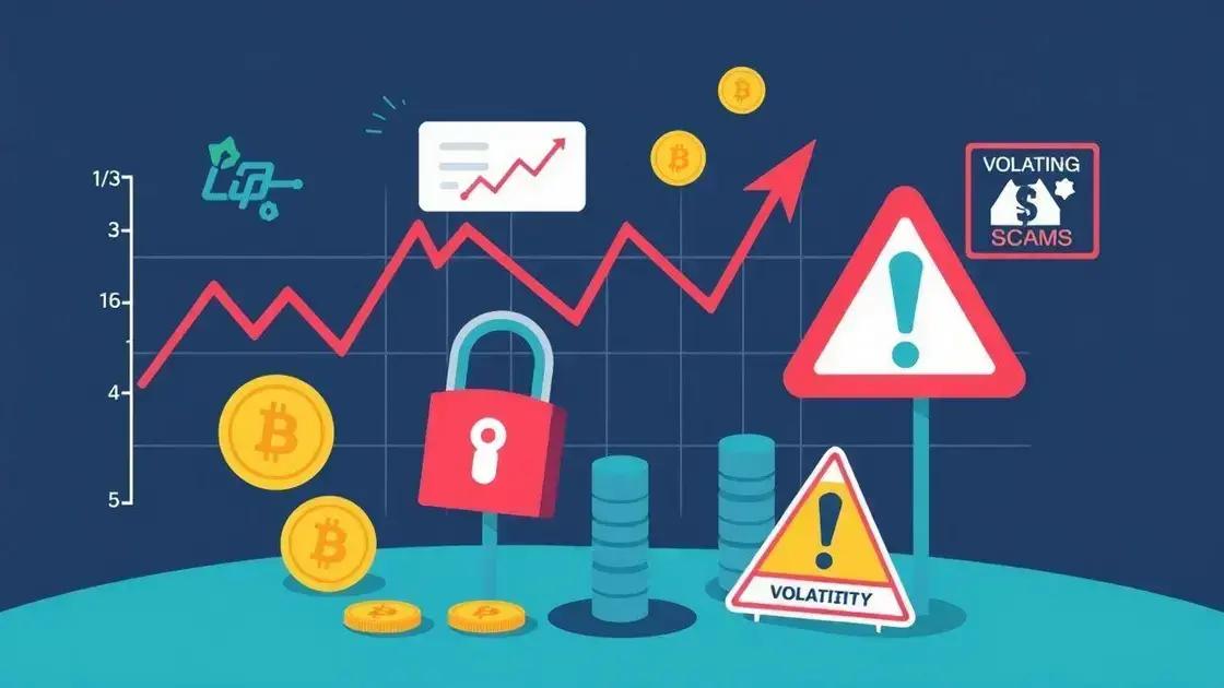 Principais riscos ao investir em criptomoedas que pagam dividendos