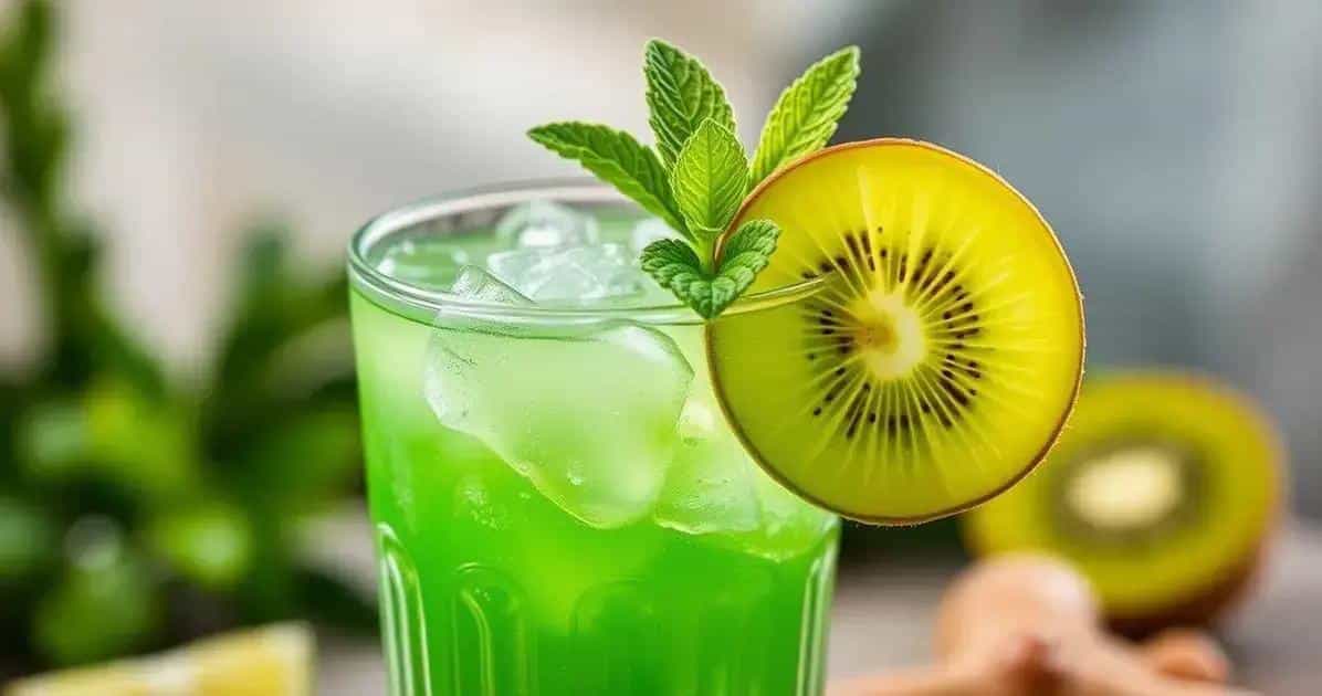 Leia mais sobre o artigo Daiquiri com Suco de Kiwi e Gengibre: Refrescante e Delicioso
