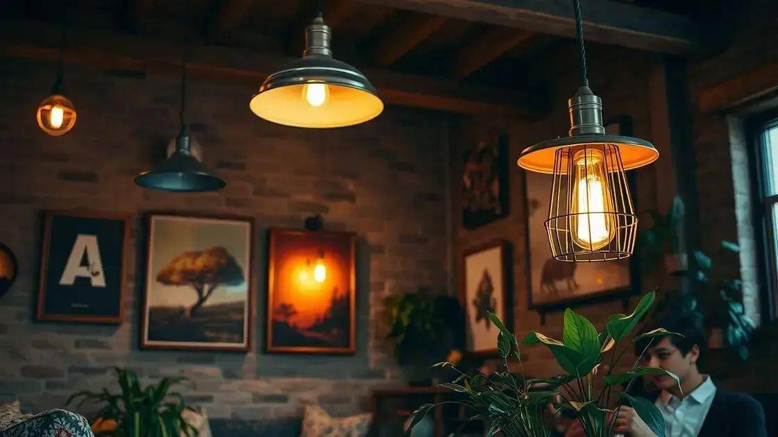 Iluminação ideal para o estilo rústico