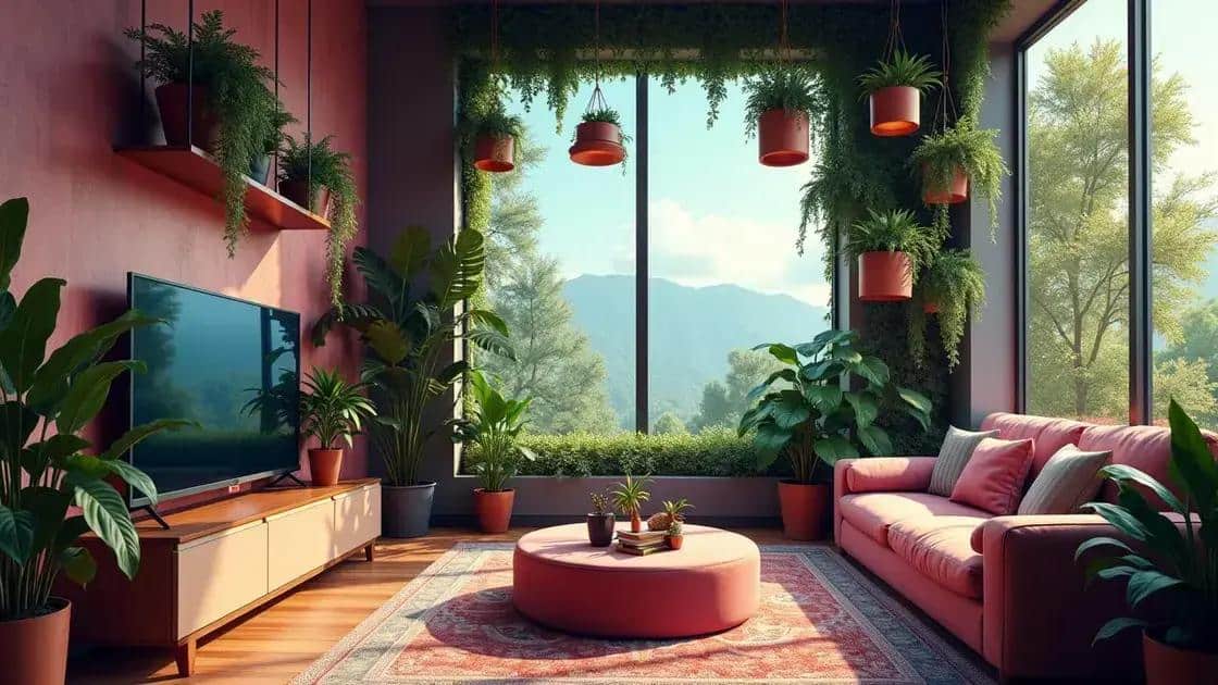tendências de decoração com plantas para ambientes pequenos