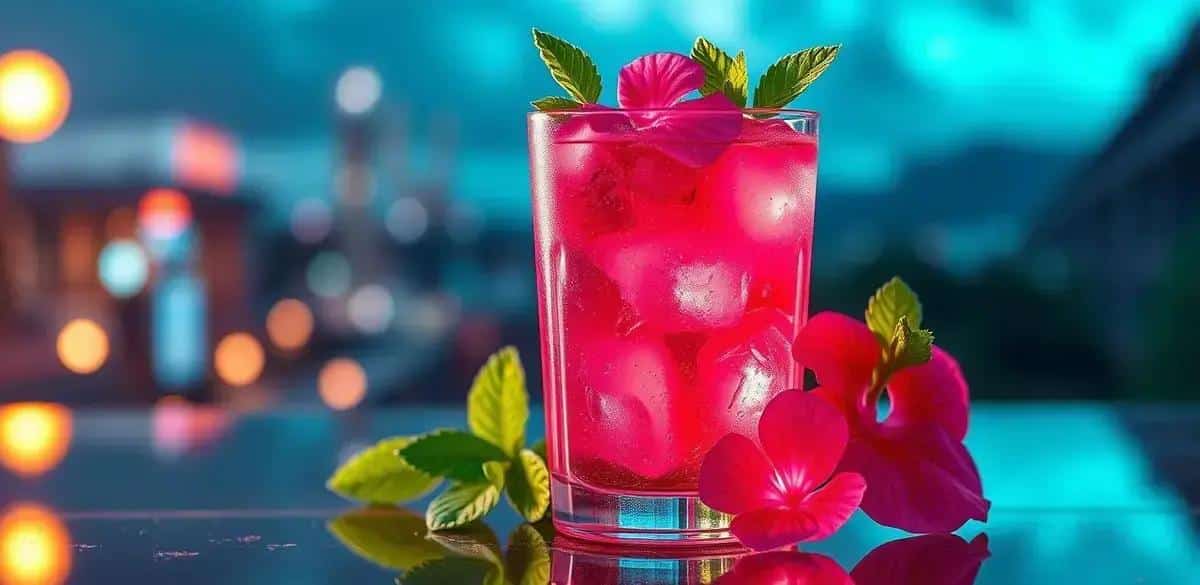 Leia mais sobre o artigo Gin com Soda de Hibisco e Hortelã: Refresque-se com Essa Bebida Irresistível