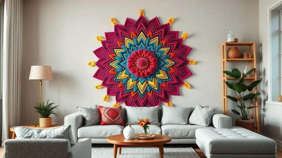 No momento, você está visualizando Mandalas Gigantes: Como Criar Arte de Parede Impressionante com Apenas Barbante