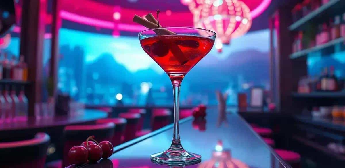 martini com licor de cereja e canela uma bebida surpresa