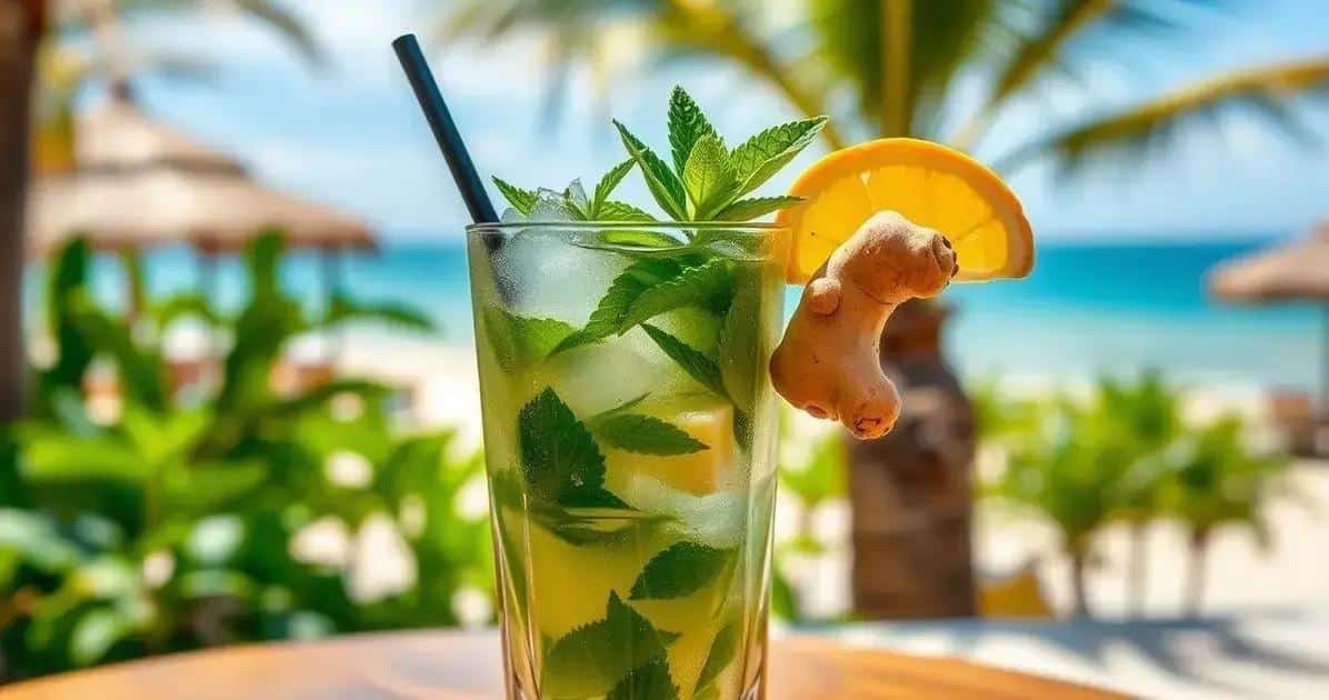 Leia mais sobre o artigo Mojito Porto-Riquenho com Hortelã e Gengibre: Refresque seu Verão
