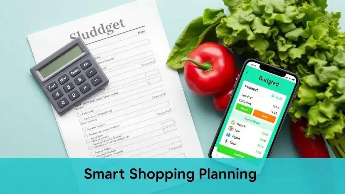 Planejando compras do mês com inteligência