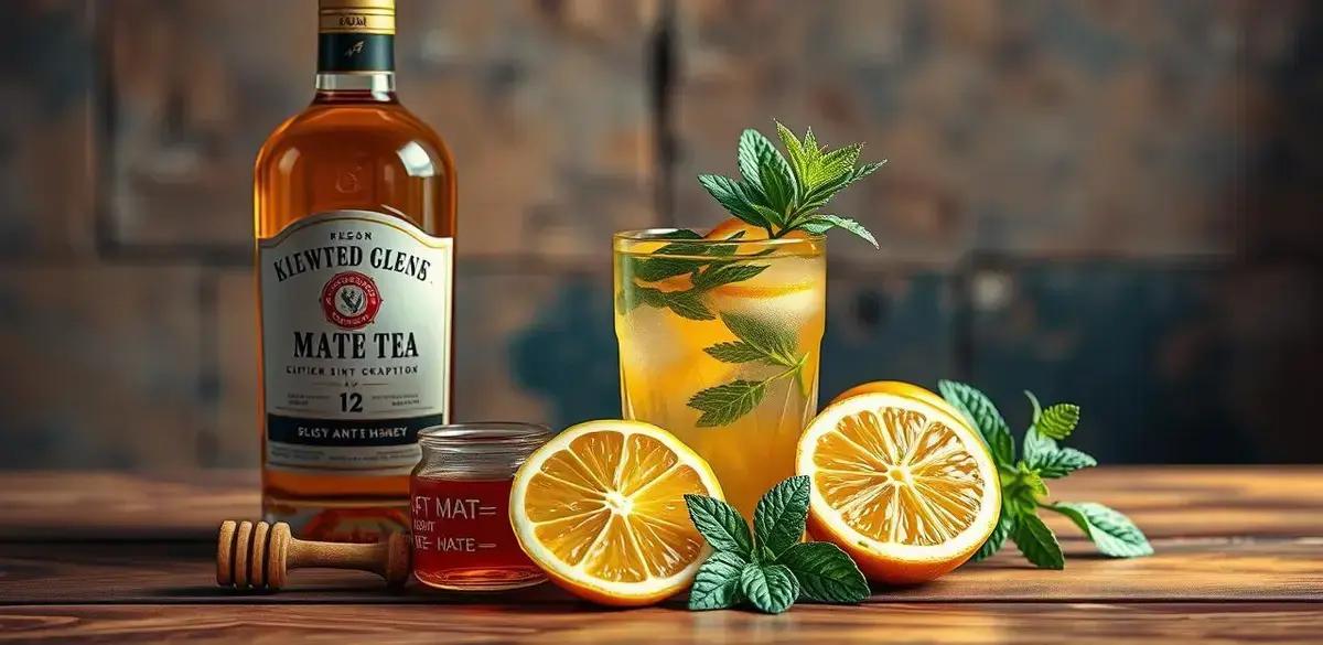 Ingredientes da Receita de Rum com Chá Mate e Limão Siciliano