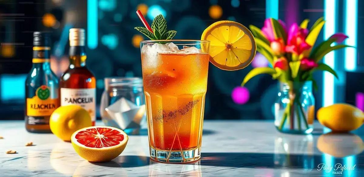 Método de Preparação do Rum com Chá Mate e Limão Siciliano