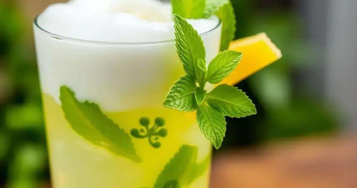 Leia mais sobre o artigo Saque com Espuma de Abacaxi e Hortelã: A Receita Refrescante do Verão