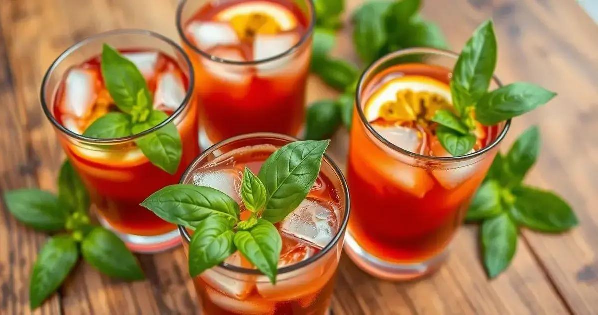 Ingredientes da Soda de Maracujá com Manjericão