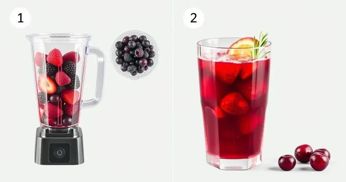 Método de Preparo do Suco de Frutas Vermelhas com Alecrim