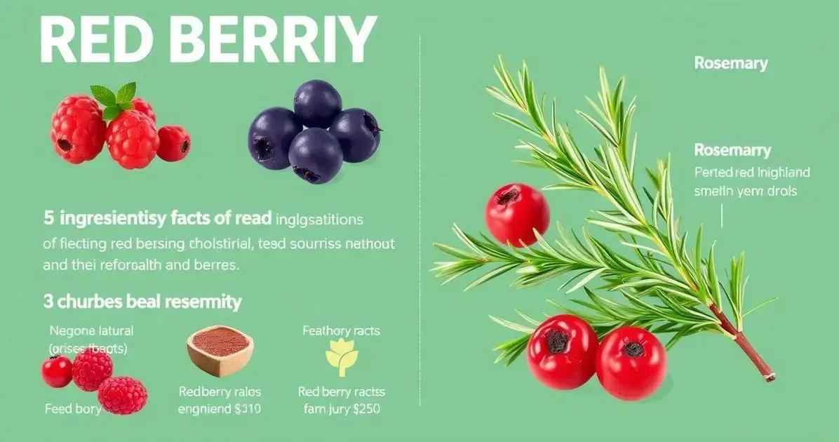 Benefícios da combinação de Frutas Vermelhas com Alecrim
