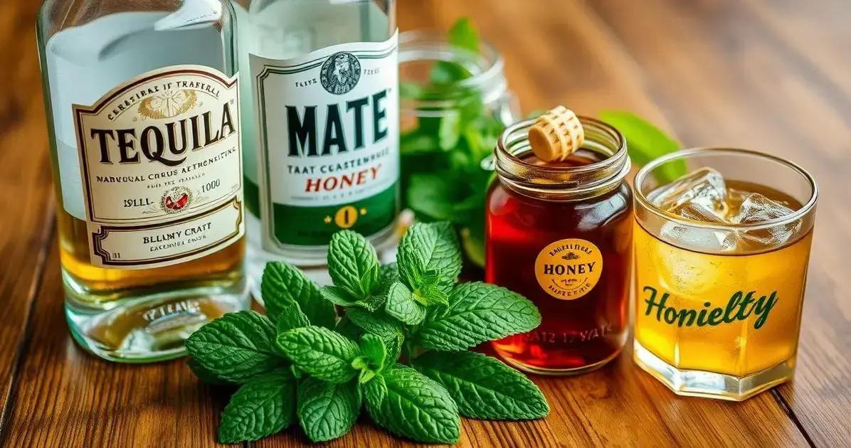 Ingredientes da Receita: Tequila com Chá Mate e Mel