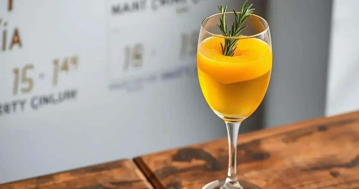 vinho espumante com suco de manga e alecrim uma experiencia refrescante