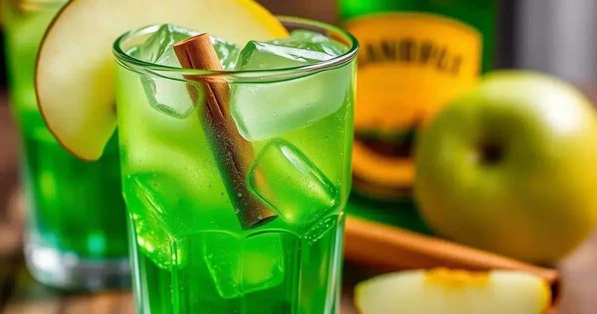 Leia mais sobre o artigo Whisky com Soda de Maçã Verde e Canela: Aprenda a Preparar Este Drink Delicioso