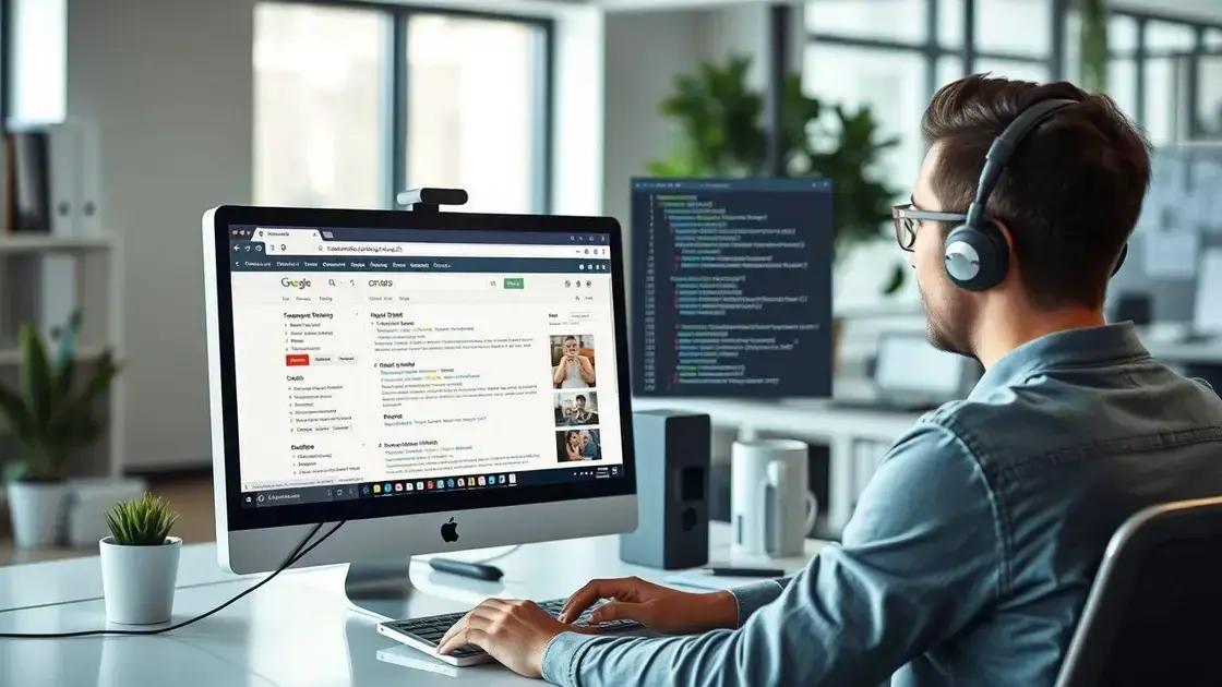 otimize títulos, descrições e URLs para ranqueamento