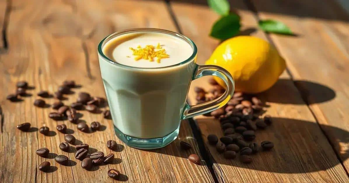 cafe com leite de amendoas e raspas de limao siciliano uma experiencia refrescante