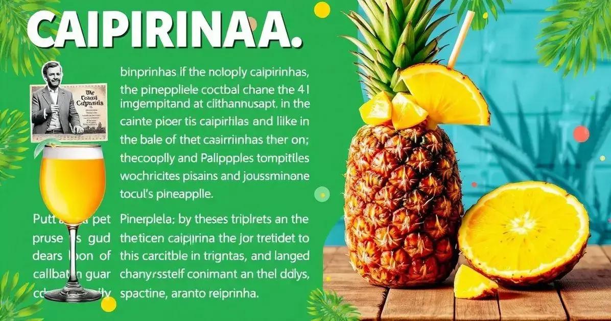 Curiosidades sobre a Caipirinha e o Abacaxi