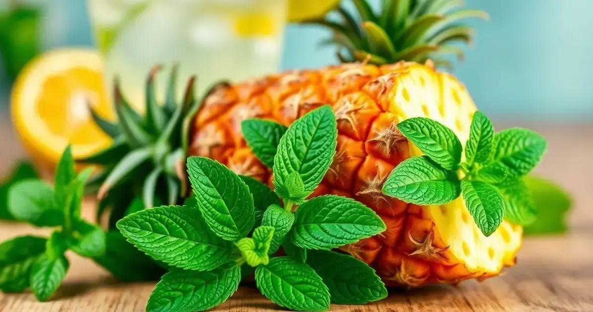 Benefícios do Abacaxi e da Hortelã na Coquetelaria