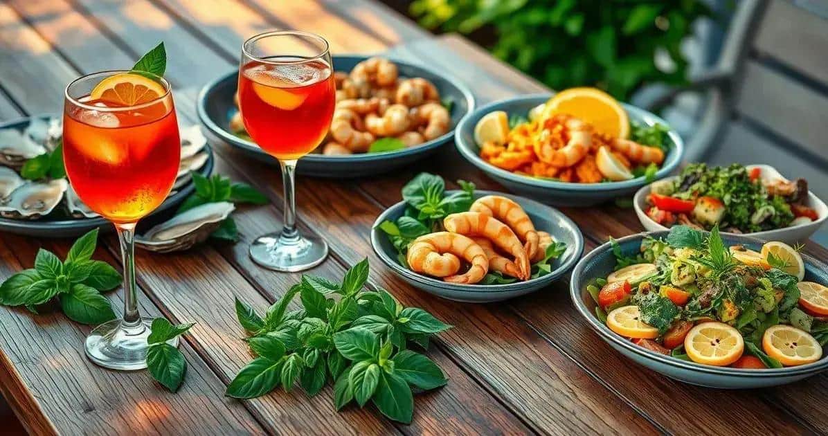 Harmonização: Aperol com Refrigerante de Tangerina e Manjericão