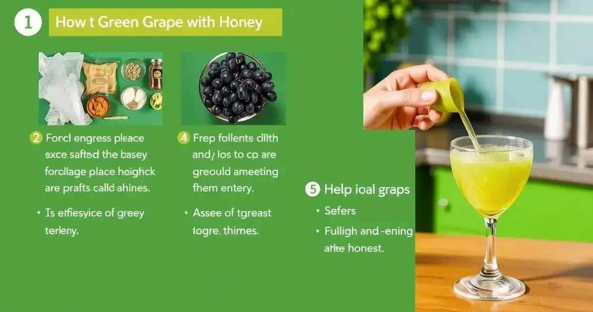 Como Preparar Sua Caipirinha de Uva Verde com Mel