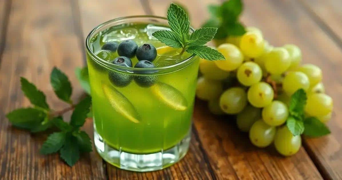 caipirinha de uva verde com mel a deliciosa bebida refrescante que voce precisa conhecer