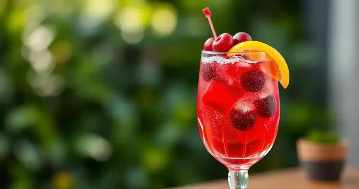 coquetel com vodka e espumante de frutas vermelhas uma delicia refrescante