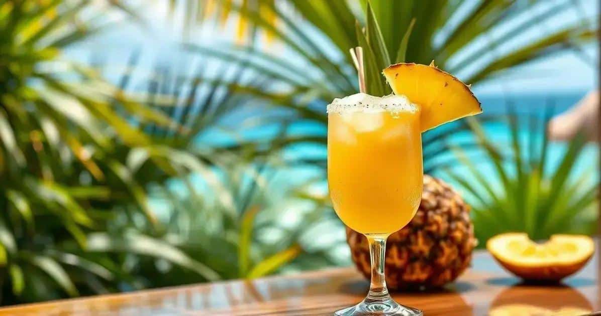 daiquiri de coco e abacaxi o coquetel refrescante que voce precisa