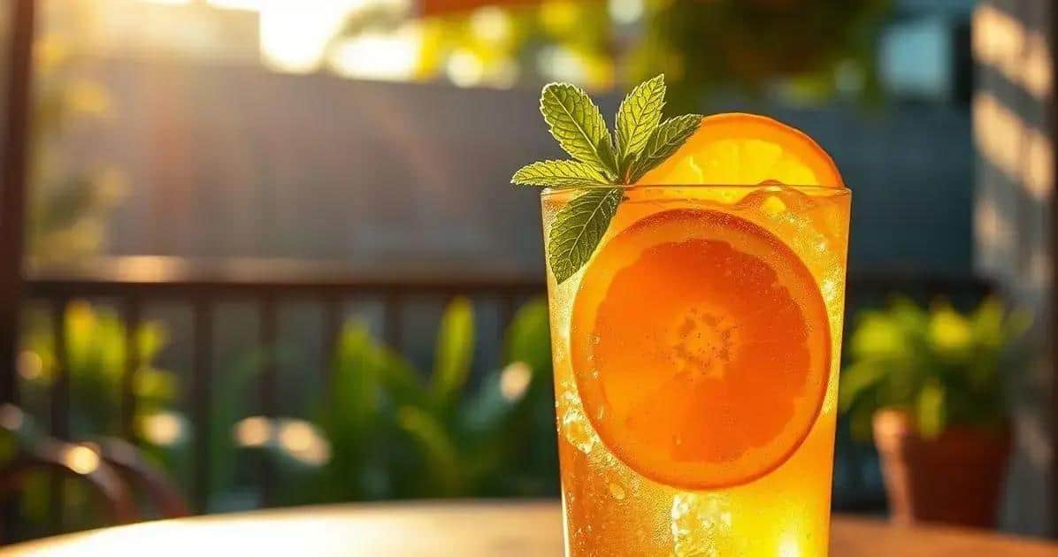 vodka com refrigerante de gengibre e laranja uma combinacao refrescante