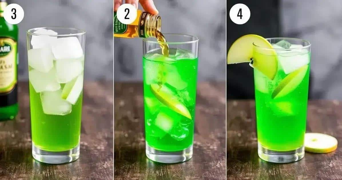 Método de Preparo do Whisky com Soda de Maçã Verde