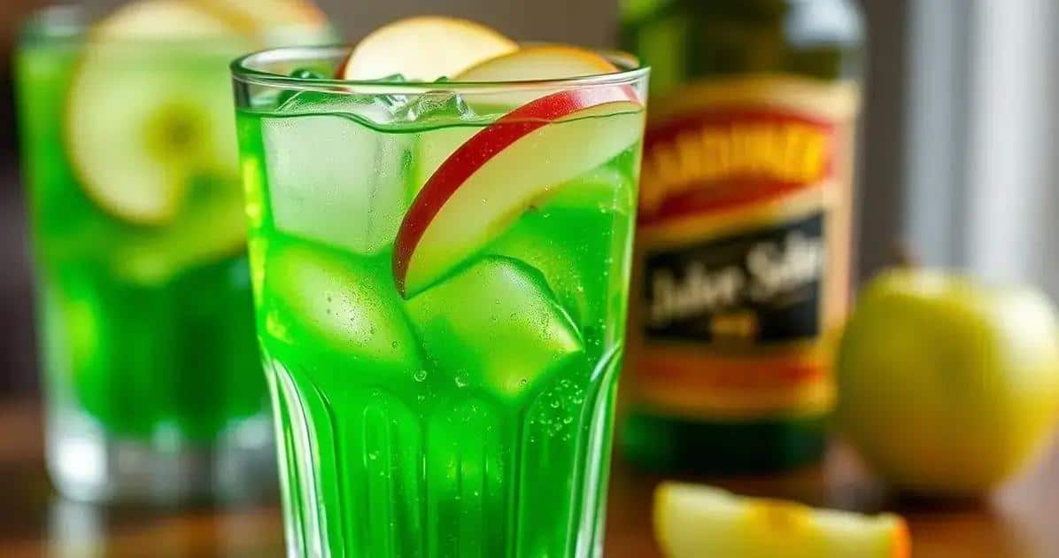 whisky com soda de maca verde uma combinacao refrescante e irresistivel