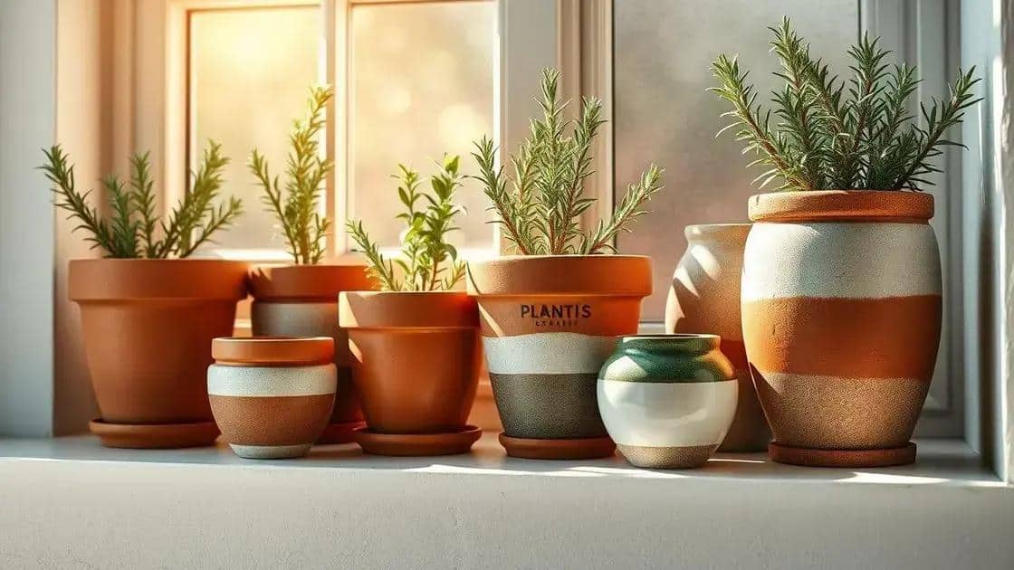 Como escolher o vaso ideal para alecrim