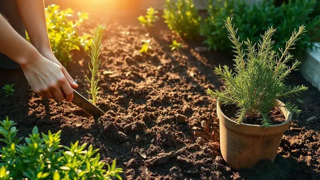 Passo a passo para plantar alecrim