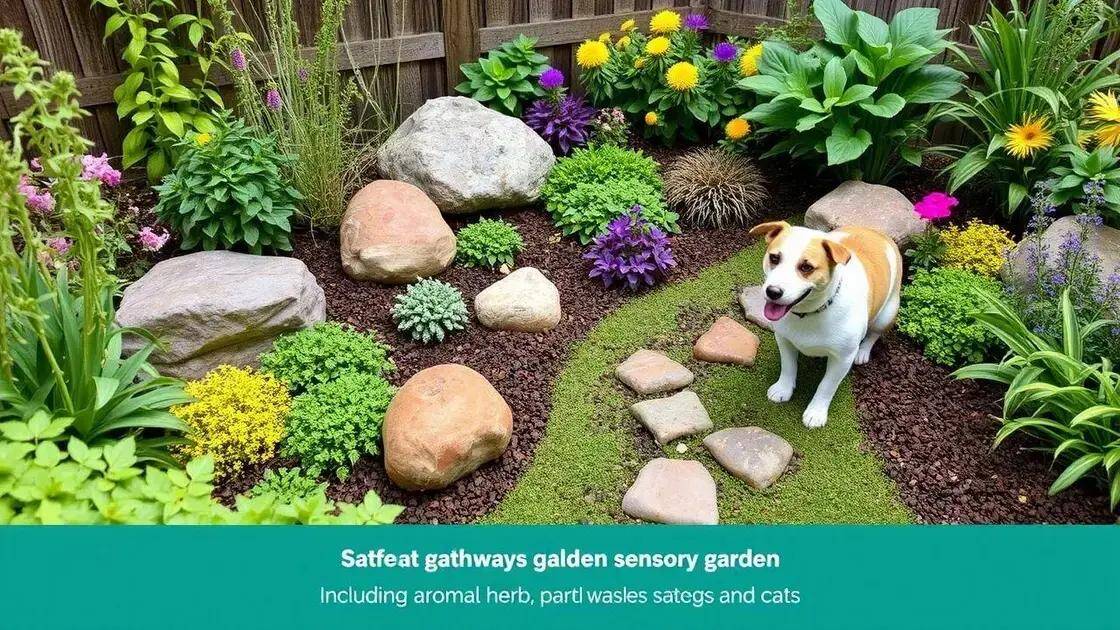 O que é um jardim sensorial para pets?