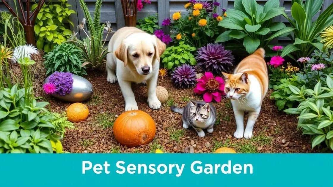 Benefícios do jardim sensorial na vida dos animais