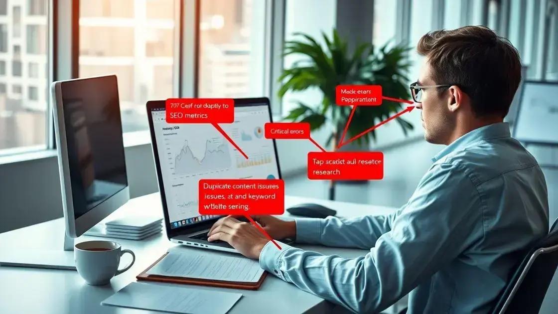 Erros comuns ao trabalhar internal link juice e como evitá-los