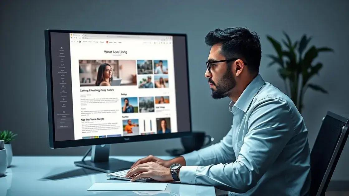 melhores práticas para conteúdo e estrutura interna