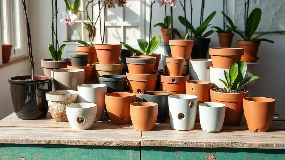 escolhendo o vaso certo para orquídeas