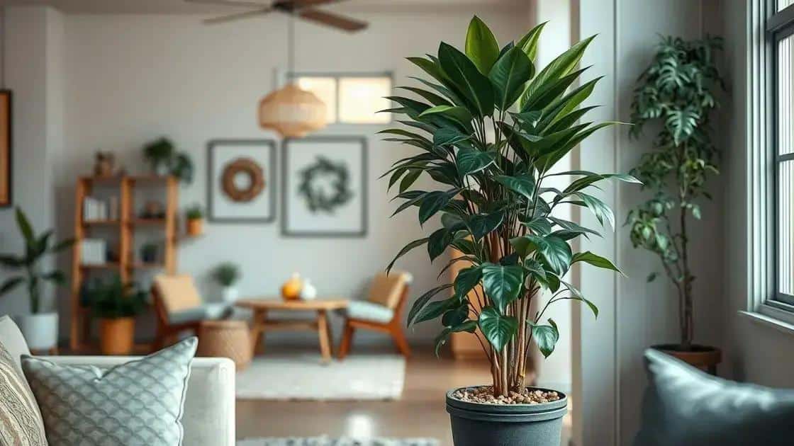 usando plantas para atrair atencao em um comodo
